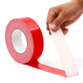 Ruban adhésif en tissu rouge facile à déchirer en caoutchouc adhésif fort de haute qualité